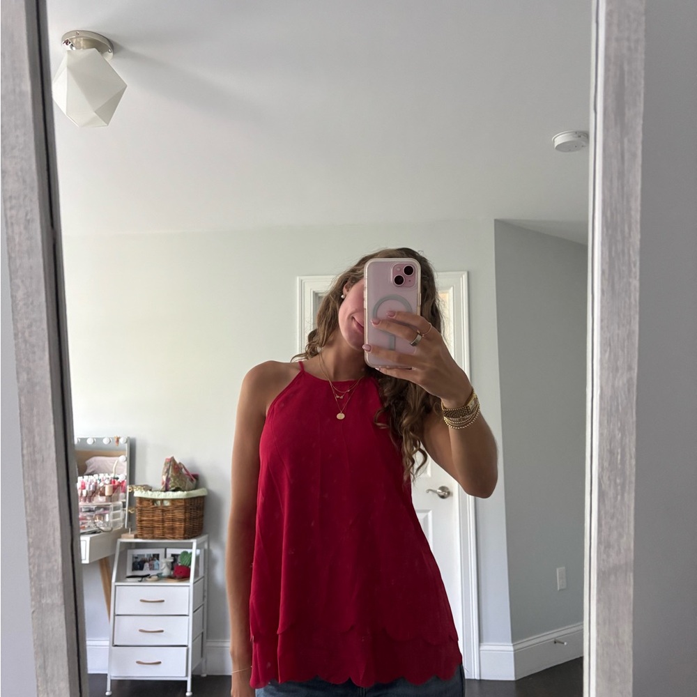 Emmelee for F.C. Vibrant Red Tank Top